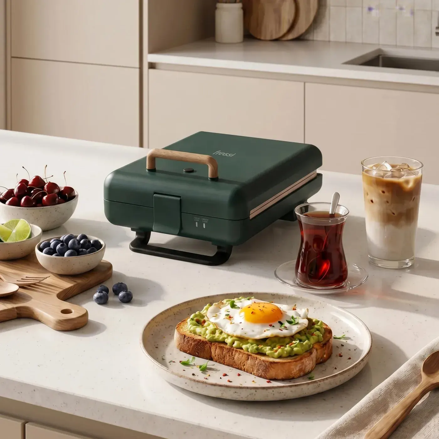 Fressi Duobello tost makinesiyle kahvaltı